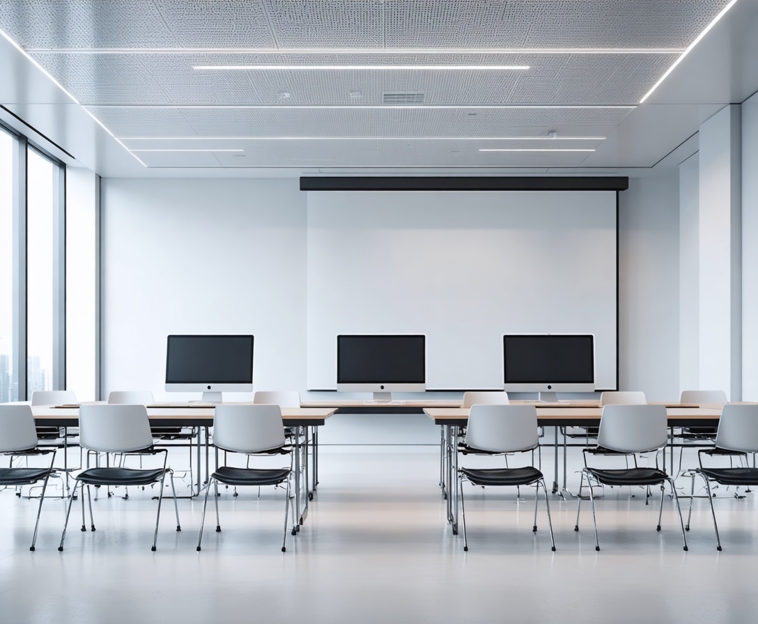 Moderner High-Tech-Seminarraum an der WebArt Akademie