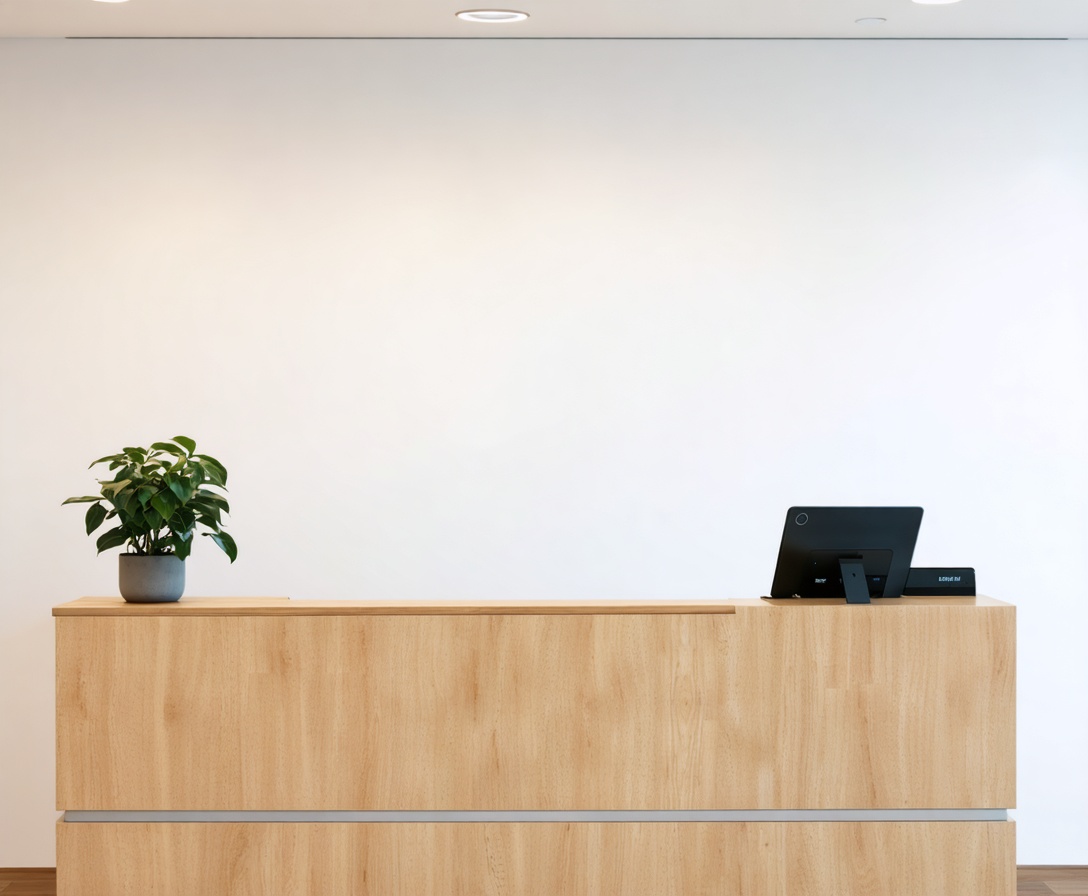 Minimalistischer Empfangsbereich der WebArt Akademie